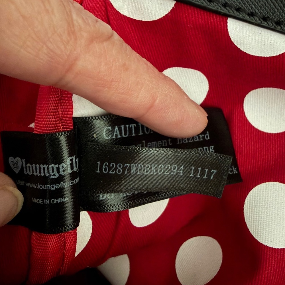 Rare Loungefly Disney Minnie Mouse Scattered Letters Mini Backpack BoxLunch HTF - Picture 5 of 10